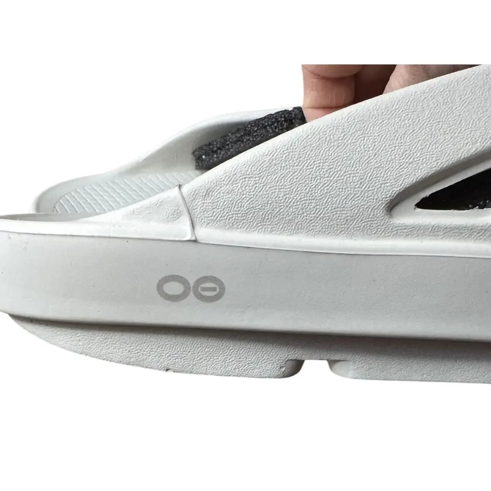 OOFOS OOriginal recovery less stress support comfort Cosmic Gray Sandal Men’s 14